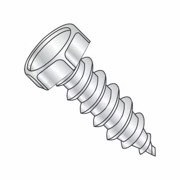Sheet Metal Screw, #14-10 x 2-1/2 in, Zinc Plated Steel Hex Head Hex Drive, 700 PK, Newport Fasteners, Mfr#: 911680-700
